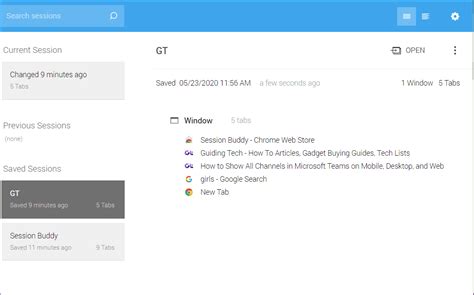 tab session manager chrome extension.